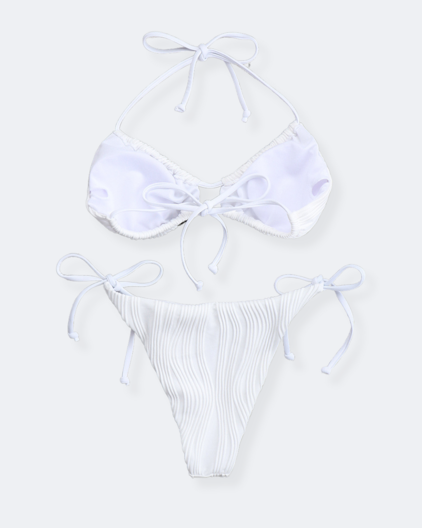 ISABELLA – Bikini Top & Bikini Bottoms | Stylish Bikini Set with Wavy Texture